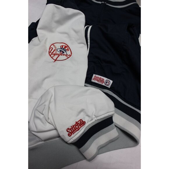 Stitches men's mock neck full zip Yankees MLB baseball track jacket‎ - Picture 8 of 15